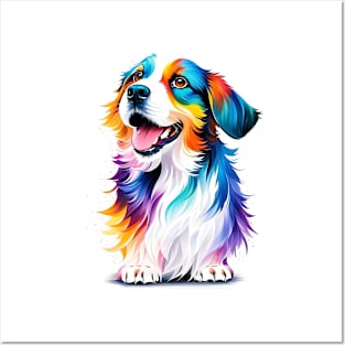 Cute Puppy In Watercolor Style - AI Art Posters and Art